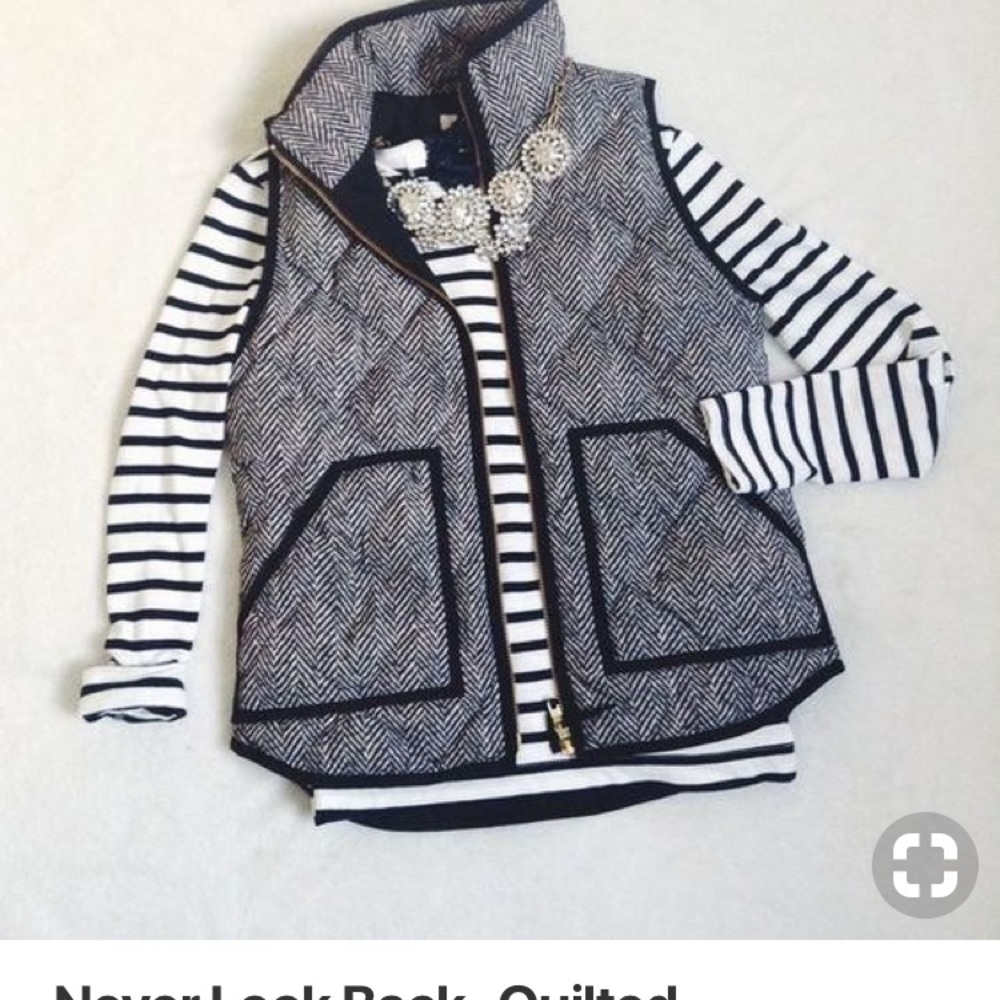 Quilted Herringbone Excursion Vest - image 1